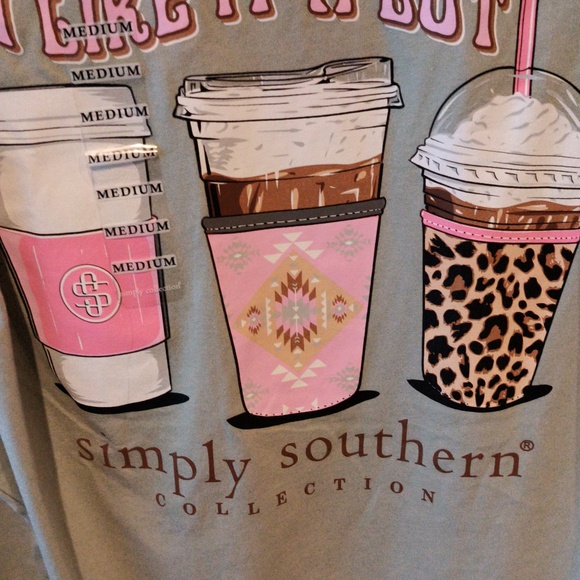 FINAL PRICE NWT Simply Southern olive l/s t-shirt w graphics Medium - Picture 7 of 9
